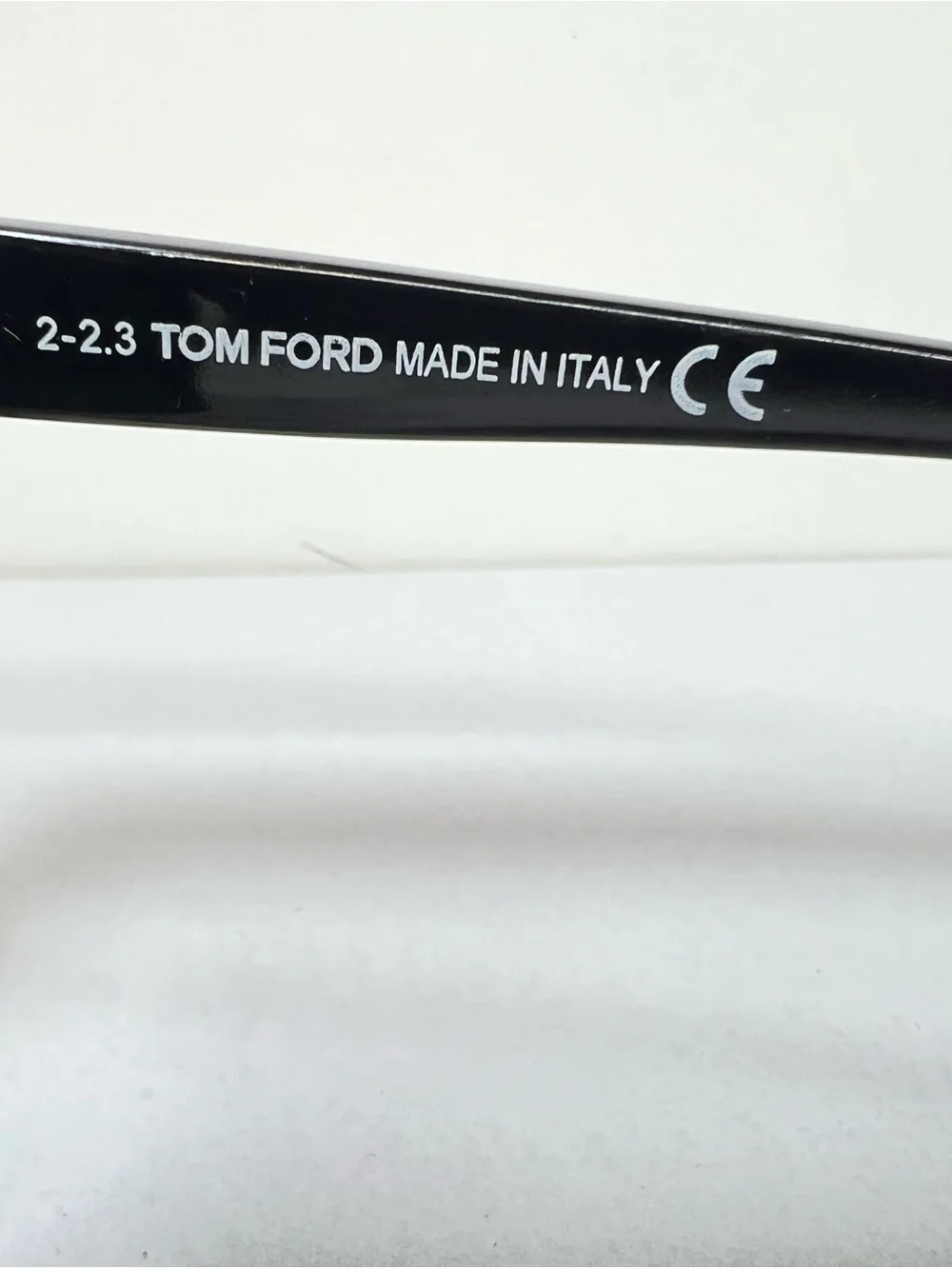Tom Ford Black Sunglasses Temple Arm with White Logo